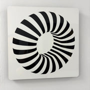 Two piece set Black and White Gloss wheel.